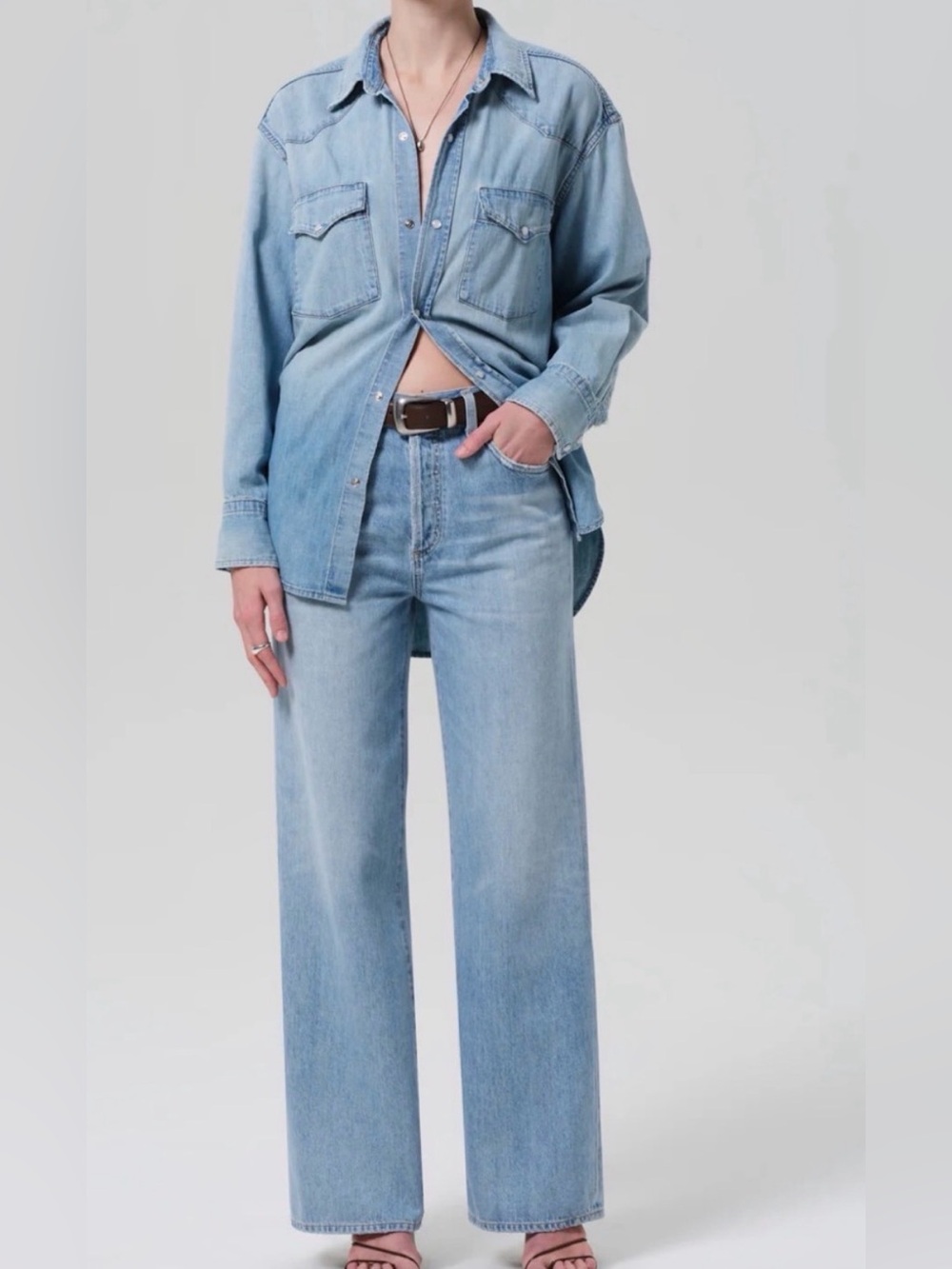 Citizens of Humanity Annina Trouser Jeans Women's Size 26 Tularosa Wide Leg
